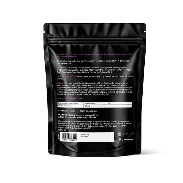 Creatine Chewables – 100 Chews Pouch