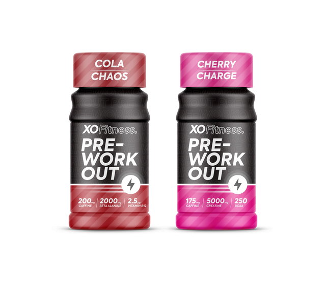 Pre-Workout Shots - Cola and Cherry Mixed Pack - 20 Shots